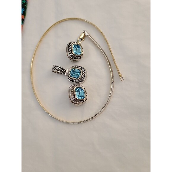 Vintage JOAN COLLINS Albion  Necklace & Earrings Set .DYNASTY EDITION 1987 Erica - Picture 7 of 9